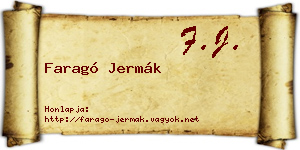 Faragó Jermák névjegykártya